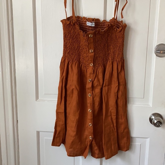 Beautiful Rust Mini Dress - Picture 2 of 4